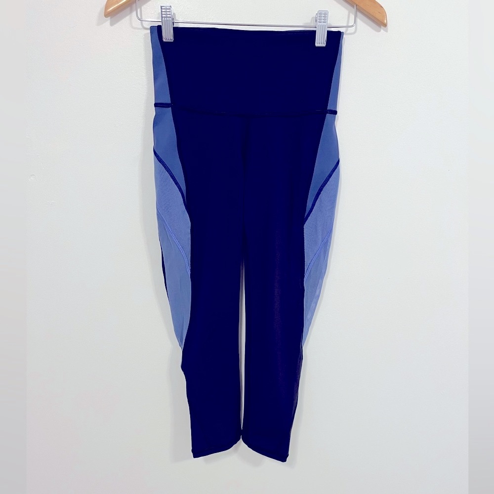 Lululemon Colour Me Ombre Crop *21" Midnight Navy/Gatsby Blue/Visto Blue 4 - Picture 7 of 16
